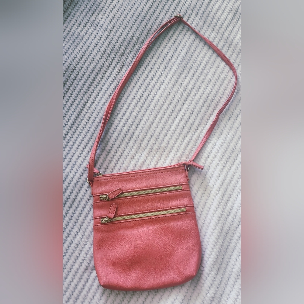 Elegant Pink Crossbody Bag